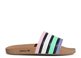 【 ADIDAS ADILETTE SLIDE 'CORK - PULSE MINT LEGEND INK' / PULSE MINT LEGEND INK LIGHT 】 アディダス アディレッタ サンダル レジェンド スニーカー メンズ