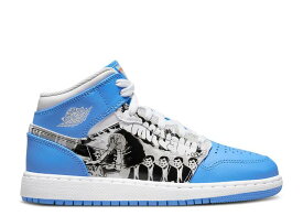 【 AIR JORDAN JORDAN 1 MID GS 'GAME WINNER' / WHITE STARFISH UNIVERSITY BLUE 】 ナイキ ミッド 白色 ホワイト 青色 ブルー エアジョーダン ジュニア キッズ ベビー マタニティ スニーカー