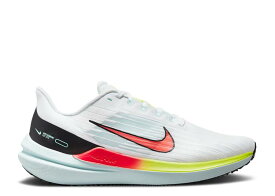 【 NIKE WMNS AIR WINFLO 9 'WHITE BRIGHT CRIMSON' / WHITE BLACK VOLT BRIGHT CRIMSON 】 白色 ホワイト 黒色 ブラック クリムゾン スニーカー レディース ナイキ