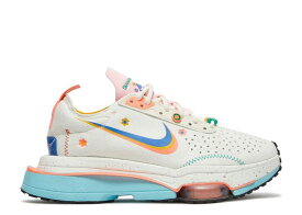 【 NIKE WMNS AIR ZOOM-TYPE 'FLOWERS, RAINBOWS AND BEADS' / SAIL SIGNAL BLUE COPA 】 青色 ブルー 'FLOWERS スニーカー レディース ナイキ