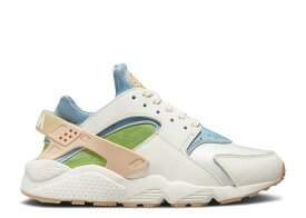 【 NIKE WMNS AIR HUARACHE SE 'SUN CLUB' / SAIL WORN BLUE VIVID GREEN 】 ハラチ 青色 ブルー 緑 グリーン スニーカー レディース ナイキ