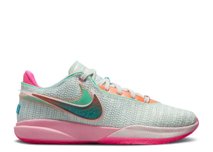 楽天市場 ナイキ Nike レブロン 緑 グリーン ピンク Time Machine スニーカー メンズ Green Pink Nike Lebron Barely Medium Soft Light Bone Multicolor スニケス