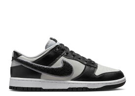 【 NIKE DUNK LOW 'CHENILLE SWOOSH - BLACK GREY FOG' / GREY FOG BLACK WOLF GREY 】 ダンク スウッシュ スウォッシュ 黒色 ブラック 灰色 グレー ダンクロー スニーカー メンズ ナイキ