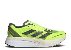 【 ADIDAS ADIZERO BOSTON 11 'SOLAR YELLOW NIGHT METALLIC' / SOLAR YELLOW NIGHT METALLIC 】 アディダス アディゼロ ボストン 黄色 イエロー ナイト スニーカー メンズ