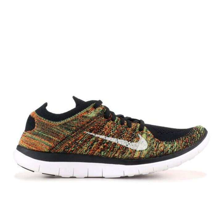 楽天市場 ナイキ Nike フリー フライニット 緑 グリーン 黒色 ブラック 橙 オレンジ 白色 ホワイト 4 0 Black Orange スニーカー メンズ Green Orange Nike Free Flyknit Black Poison Total White スニケス