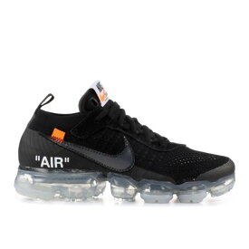 【 NIKE OFF-WHITE X AIR VAPORMAX 'PART 2' / BLACK CLEAR TOTAL ORANGE 】 オフホワイト 黒色 ブラック 橙 オレンジ エアヴェイパーマックス スニーカー メンズ ナイキ