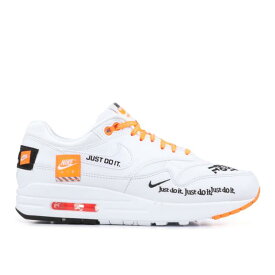 【 NIKE WMNS AIR MAX 1 LX 'JUST DO IT' / WHITE BLACK TOTAL ORANGE 】 マックス 白色 ホワイト 黒色 ブラック 橙 オレンジ エアマックス スニーカー レディース ナイキ