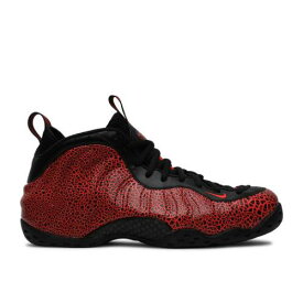 【 NIKE AIR FOAMPOSITE ONE 'CRACKED LAVA' / BLACK TOTAL CRIMSON BRIGHT 】 フォームポジット 黒色 ブラック クリムゾン エアフォームポジットワン スニーカー メンズ ナイキ