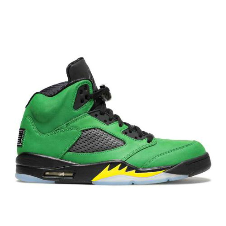 楽天市場 エアジョーダン Air Jordan 緑 グリーン 黒色 ブラック 黄色 イエロー ストライク エアジョーダン Oregon スニーカー メンズ Green Yellow 5 Retro Se Apple Black Strike スニケス