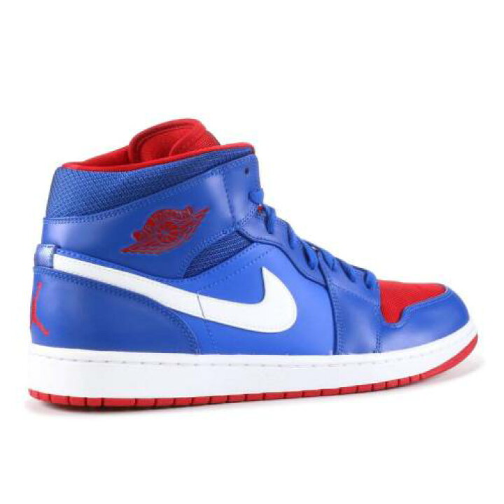 楽天市場 エアジョーダン Air Jordan ミッド ゲーム エアジョーダン デトロイト ピストンズ ゲームロイヤル 青 ブルー ブルーgym スニーカー メンズ Game 1 Mid Redwhite スニケス