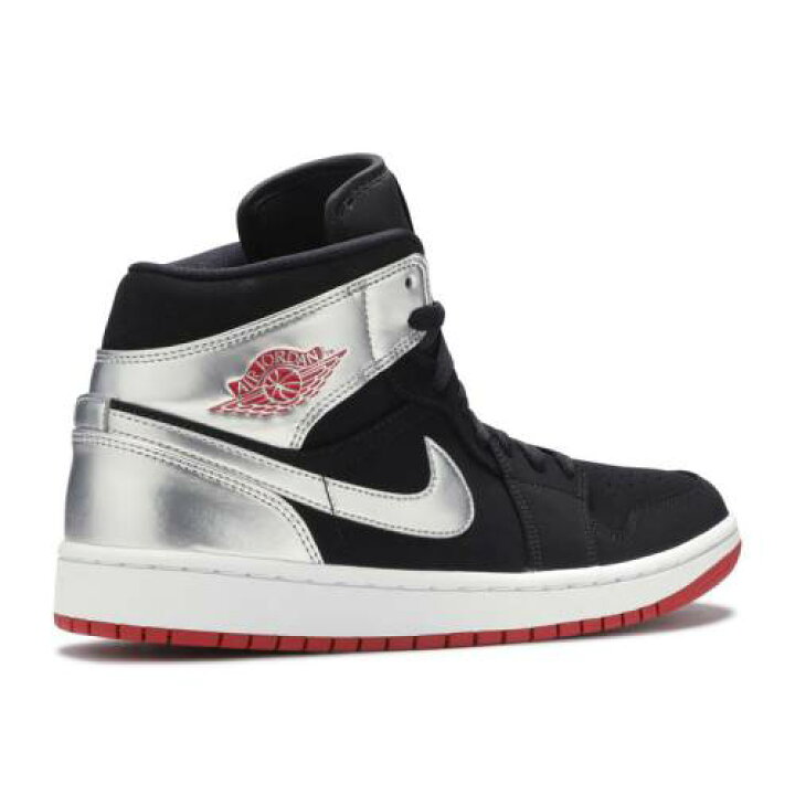 エアジョーダン AIR JORDAN ミッド 黒色 ブラック 赤 レッド 銀色 シルバー エアジョーダン エアジョーダン AIR JORDAN 黒色 ブラック 銀色 シルバー エアジョーダン