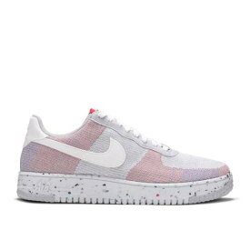 【 NIKE AIR FORCE 1 CRATER FLYKNIT 'WOLF GREY' / WOLF GREY PURE PLATINUM GYM RED 】 フライニット 灰色 グレー ピュア プラチナム 赤 レッド エアフォース スニーカー メンズ ナイキ