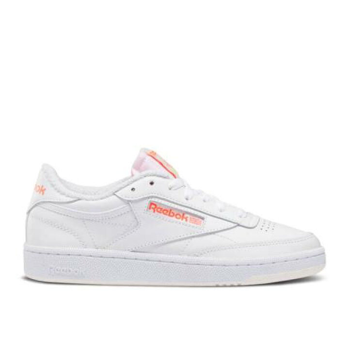 楽天市場 リーボック Reebok リーボック クラブ 橙 オレンジ 白色 ホワイト ピンク White Flare スニーカー レディース Orange Pink Reebok Wmns Club C 85 White Ceramic Flare スニケス