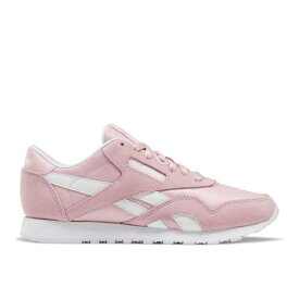 【 REEBOK WMNS CLASSIC NYLON 'CLASSIC PINK' / CLASSIC PINK WHITE WHITE 】 リーボック クラシック ナイロン ピンク 白色 ホワイト スニーカー レディース