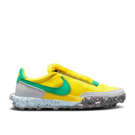 【 NIKE WMNS WAFFLE RACER CRATER 'YELLOW STRIKE ROMA GREEN' / YELLOW STRIKE PHOTON DUST 】 ワッフル ストライク ローマ 黄色 イエロー スニーカー レディース ナイキ