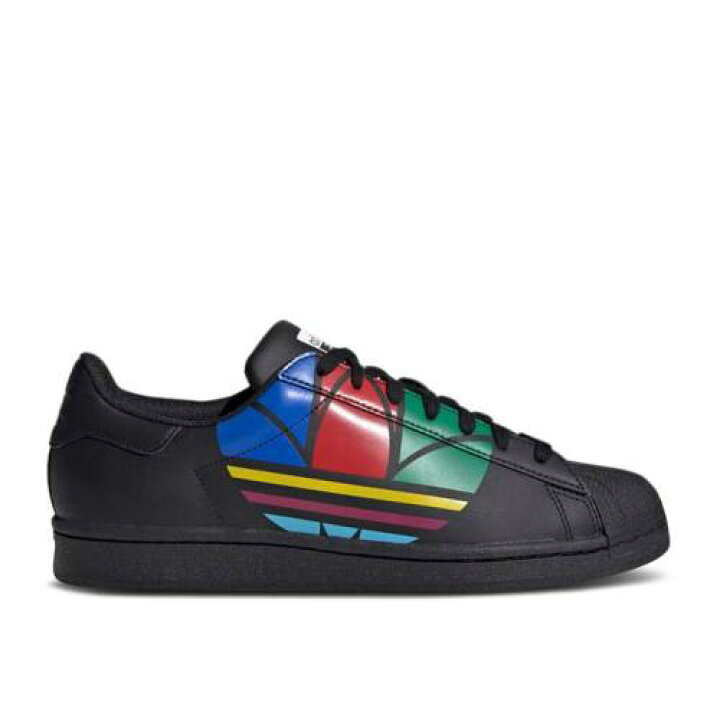 楽天市場 アディダス Adidas アディダス スーパースター ピュア トレフォイル コア 黒色 ブラック 赤 レッド 青色 ブルー Colorful Black スニーカー メンズ Superstar Red Adidas Pure Trefoil Core Black Blue スニケス