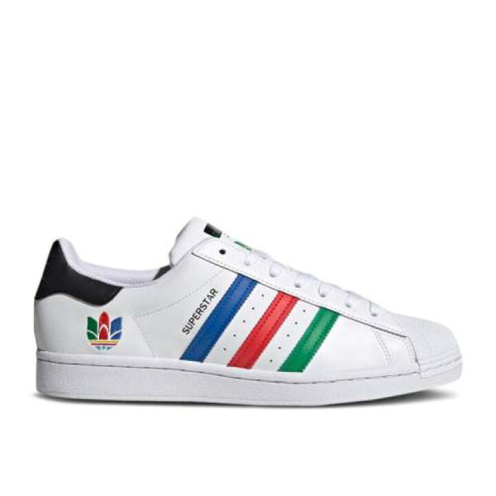 アディダス ADIDAS アディダス スーパースター トレフォイル 白色 ホワイト 緑 グリーン コア 黒色 ブラック アディダス ADIDAS スーパースター 白色 ホワイト 黒色 ブラック スニーカー