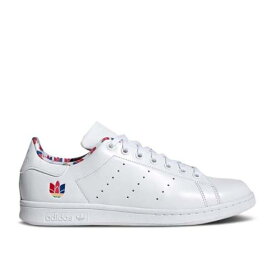 【 ADIDAS STAN SMITH 'COLORFUL TREFOIL' / CLOUD WHITE CLOUD WHITE SCARLET 】 アディダス 白色 ホワイト スタンスミス スニーカー メンズ