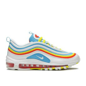 【 NIKE AIR MAX 97 GS 'SUMMER PACK' / WHITE BLUE FURY OPTI YELLOW 】 マックス 白色 ホワイト 青色 ブルー 黄色 イエロー エアマックス ジュニア キッズ ベビー マタニティ スニーカー ナイキ