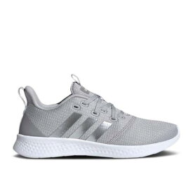 【 ADIDAS WMNS PUREMOTION 'GREY SILVER METALLIC' / GREY TWO SILVER METALLIC CLOUD 】 アディダス 銀色 シルバー 灰色 グレー スニーカー レディース