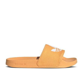 【 ADIDAS WMNS ADILETTE LITE SLIDE 'HAZY ORANGE' / HAZY ORANGE CLOUD WHITE HAZY 】 アディダス アディレッタ ライト サンダル 橙 オレンジ 白色 ホワイト スニーカー レディース