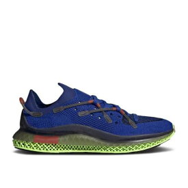 【 ADIDAS 4D FUSIO 'BOLD BLUE LIGHT FLASH YELLOW' / BOLD BLUE CORE BLACK LIGHT FLASH 】 アディダス 青色 ブルー コア 黒色 ブラック スニーカー メンズ