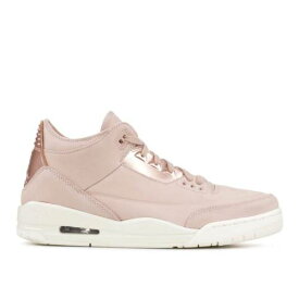 【 AIR JORDAN WMNS JORDAN 3 SE 'PARTICLE BEIGE' / PARTICLE BEIGE METALLIC RED 】 ナイキ ベージュ 赤 レッド エアジョーダン スニーカー レディース