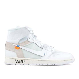 【 AIR JORDAN OFF-WHITE X AIR JORDAN 1 RETRO HIGH OG 'WHITE' 2018 / WHITE WHITE 】 ナイキ オフホワイト ハイ 白色 ホワイト エアジョーダン スニーカー メンズ