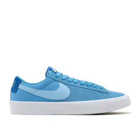 【 NIKE ZOOM BLAZER LOW PRO GT SB 'COAST' / COAST SIGNAL BLUE WHITE PSYCHIC 】 ズーム ブレイザー プロ エスビー 青色 ブルー 白色 ホワイト スニーカー メンズ ナイキ