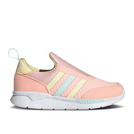 【 ADIDAS ZX 360 J 'HAZE CORAL' / HAZE CORAL EASY YELLOW HALO 】 アディダス 黄色 イエロー ジュニア キッズ ベビー マタニティ スニーカー