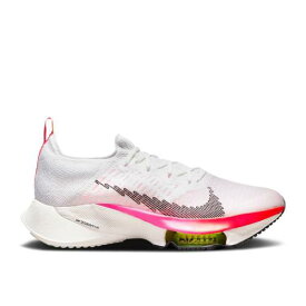 【 NIKE AIR ZOOM TEMPO NEXT% FLYKNIT 'RAWDACIOUS' / WHITE WASHED CORAL PINK BLAST 】 ズーム フライニット 白色 ホワイト ピンク ブラスト スニーカー メンズ ナイキ