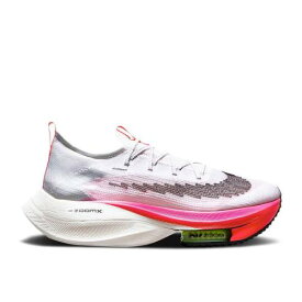 【 NIKE AIR ZOOM ALPHAFLY NEXT% FLYKNIT 'RAWDACIOUS' / WHITE BLACK BLACK BLACK 】 ズーム フライニット 白色 ホワイト 黒色 ブラック スニーカー メンズ ナイキ