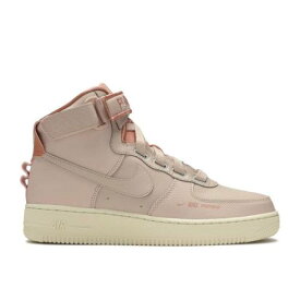 【 NIKE WMNS AIR FORCE 1 HIGH UTILITY 'PINK' / PARTICLE BEIGE PARTICLE BEIGE 】 ハイ ベージュ エアフォース スニーカー レディース ナイキ