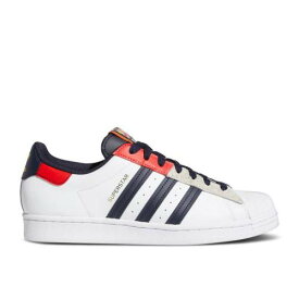 【 ADIDAS SUPERSTAR 'LEGEND INK RED' / CLOUD WHITE LEGEND INK RED 】 アディダス スーパースター 白色 ホワイト レジェンド 赤 レッド スニーカー メンズ