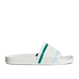 【 ADIDAS ADILETTE SLIDE 'WHITE HALO MINT' / CLOUD WHITE HALO MINT WONDER 】 アディダス アディレッタ サンダル 白色 ホワイト スニーカー メンズ