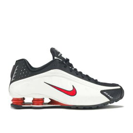 【 NIKE SHOX R4 'PLATINUM TINT' / PLATINUM TINT UNIVERSITY RED 】 ショックス プラチナム 赤 レッド スニーカー メンズ ナイキ