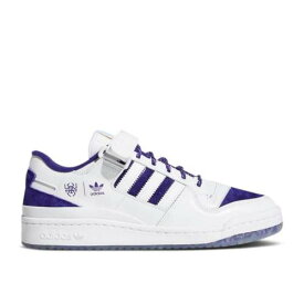 【 ADIDAS DONOVAN MITCHELL X FORUM LOW 'COLLEGIATE PURPLE' / CLOUD WHITE COLLEGIATE PURPLE 】 アディダス フォーラム 白色 ホワイト 紫 パープル スニーカー メンズ