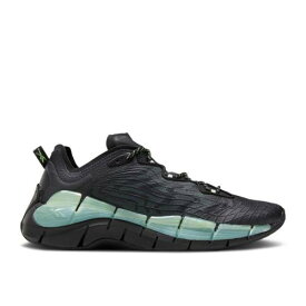 【 REEBOK ZIG KINETICA 2 'BLACK NEON MINT' / CORE BLACK NEON MINT COLD GREY 6 】 リーボック ジグ コア 黒色 ブラック 灰色 グレー スニーカー メンズ