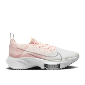 【 NIKE WMNS AIR ZOOM TEMPO NEXT% FLYKNIT 'SUNSET TINT' / SUNSET TINT WHITE IGLOO GREY 】 ズーム フライニット 白色 ホワイト 灰色 グレー スニーカー レディース ナイキ