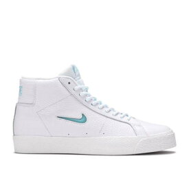 【 NIKE ZOOM BLAZER MID PREMIUM SB 'WHITE GLACIER ICE JEWEL' / WHITE WHITE SUMMIT WHITE 】 ズーム ブレイザー ミッド プレミアム エスビー 白色 ホワイト スニーカー メンズ ナイキ