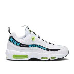 【 NIKE AIR MAX 95 'WORLDWIDE PACK - WHITE' / WHITE VOLT BLACK BLUE FURY 】 マックス 白色 ホワイト 黒色 ブラック 青色 ブルー エアマックス スニーカー メンズ ナイキ