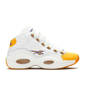 【 REEBOK QUESTION MID 'YELLOW TOE' / WHITE YELLOW ULTRAVIOLET 】 リーボック クエスチョン ミッド 白色 ホワイト 黄色 イエロー クエスチョンミッド スニーカー メンズ