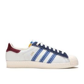 【 ADIDAS END. X SUPERSTAR 'ALTERNATIVE LUXURY' / OFF WHITE NIGHT INDIGO RED 】 アディダス スーパースター 白色 ホワイト ナイト 藍色 インディゴ 赤 レッド スニーカー メンズ