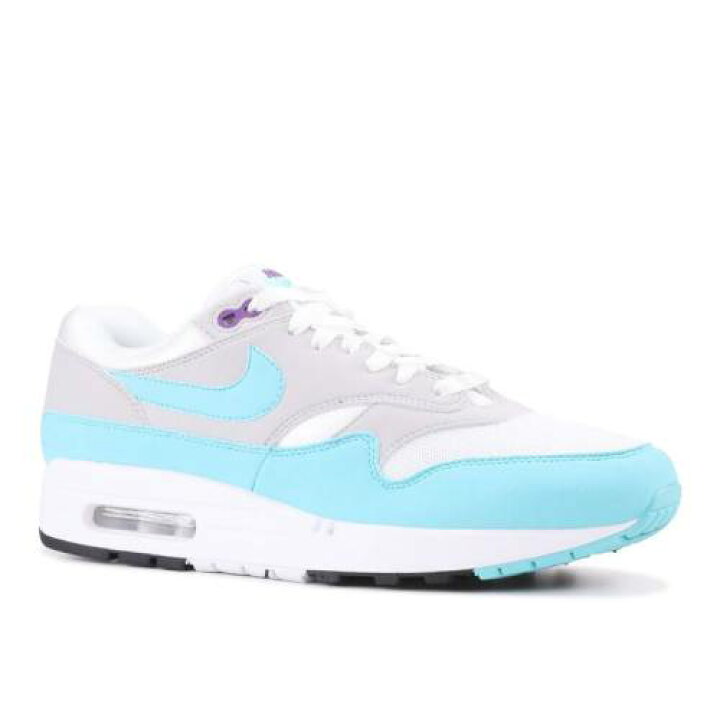 ナイキ NIKE マックス 白色 ホワイト アクア 灰色 グレー 黒色 ブラック エアマックス 'AQUA' スニーカー メンズ 【 NIKE 1 OG ANNIVERSARY WHITE AQUA NEUTRAL GREY BLACK 】 | スニケス