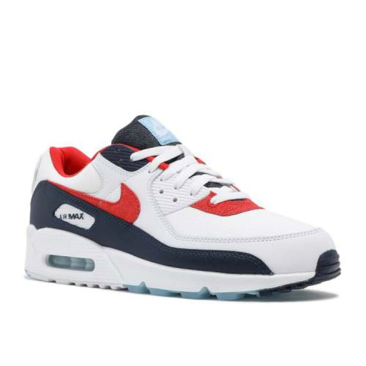 楽天市場 ナイキ Nike マックス 白色 ホワイト 赤 レッド 紺色 ネイビー エアマックス Usa Denim スニーカー メンズ Red Nike 90 White Chile Midnight Navy スニケス