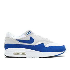 【 NIKE AIR MAX 1 OG ANNIVERSARY 'ROYAL' / WHITE GAME ROYAL NEUTRAL GREY 】 マックス 白色 ホワイト ゲーム 灰色 グレー エアマックス ゲームロイヤル 青 ブルー スニーカー メンズ ナイキ