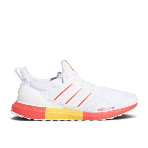 ADIDAS ULTRABOOST DNA 'BARCELONA' / CLOUD WHITE ACTIVE RED