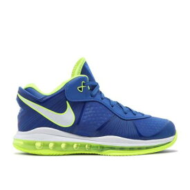 【 NIKE LEBRON 8 V/2 LOW 'SPRITE' 2021 / TREASURE BLUE WHITE BLACK VOLT 】 レブロン 青色 ブルー 白色 ホワイト 黒色 ブラック スニーカー メンズ ナイキ