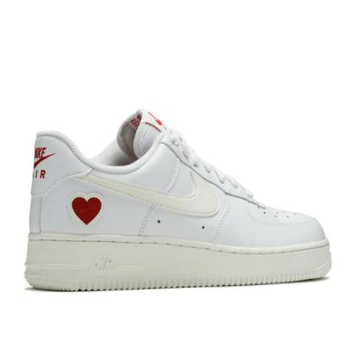 ナイキ NIKE 白色 ホワイト 赤 レッド エアフォース 'VALENTINE'S 2021' スニーカー メンズ 【 RED NIKE 1 LOW DAY WHITE SAIL UNIVERSITY 】 | スニケス