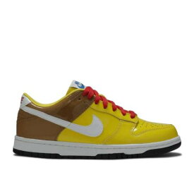 【 NIKE DUNK LOW GS 'SPONGEBOB' / ZEST WHITE WHEAT ATOM RED 】 ダンク 白色 ホワイト ウィート 赤 レッド ダンクロー ジュニア キッズ ベビー マタニティ スニーカー ナイキ